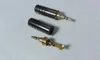 1pcs Copper Gold Plated 2.5mm Male Stereo Jack Plug soldering DIY