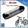 Hot Selling 36V 12Ah Lithium Battery Bottle for Electric Bikes with 2.4Ah 18650 cell 15A BMS and 42V 2A Charger FREE SHIPPING