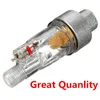 New ABS Copper Core Airbrush Mini Air Filter Moisture Water Trap 1/8" Fittings Hose Paint for Paintwork Spray Guns