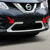 2 sztuk ABS Chrome Front Dotn Grille Cover For 2014 2015 Nissan X-Trail T32 X Szlak Rogue Front Pod Grille Wykończenia Akcesoria samochodowe