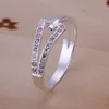 Bague en argent sterling plaqué de pierres précieuses pour femmes 10 pièces beaucoup de style mixte EMR15, offre spéciale bague en argent 925 de haute qualité