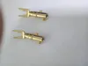 20 pcs copper Speaker Banana Spade Plug Screw Type Gold Plated adapter