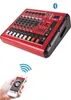 Livraison gratuite 500W 6 canaux alimenté amplificateur de console de mixage fonction d'enregistrement Mezcladora De DJ PMR606D