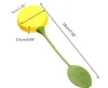 Tea Leaf Strainer Reuseable Silicone Lemon Flower Tea Bag Ball Stick Loose Herbal Spice Infuser Filter Tea Tool