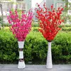 Hot Selling Garden Party Decoration Bröllopsdekorationer Naturlig Stora Konstgjorda Tyg Cherry Blossom Silk Flowers Party 5 Färg