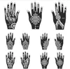 Groothandel-Nieuwe 1 stks India Henna Tijdelijke Tattoo Stencils voor Hand Been Arm Feet Body Art Template Body Decal voor Wedding NB137 Gratis verzending