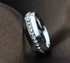 الكلاسيكية 6 مم من الذهب الأبيض Sier Color Cz Rings Rings Band Band Band Tungsten Ring For Women and Men