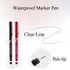 Hoge kwaliteit permanente make-up cosmetische hulpmiddelen 0.5mm tattoo huid marker pen voor microblading wenkbrauwaccessoires