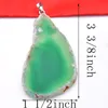 Wholesale 10 Pieces 1LOT Newest Green Natural Agate Gem 925 Sterling Silver USA Israel Wedding Engagement Pendants Party Jewelry