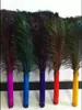 100 PCS High quality 70-80 cm 28 - 32 inches peacock feathers U pick color2521