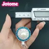 New Arrival Multicolor Rhinestone With Big Pearl Round Retractable Badge Reel Plastic ID Card Holder For Nurse Accessories