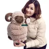 Dorimytrader câlin doux animal chèvre en peluche grand peluche dessin animé mouton poupée oreiller cadeau pour enfants décoration 24 pouces 60 cm DY61891