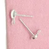 10PairSlot 925 Sterling Silver Earring Needles PINS FUNKTIONER Komponenter för DIY Craft Jewelry 08x4x12mm WP05790450586648016