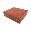 Red color Big Box Cigarette Humidor can hold 25 - 30 cigars Creative Red Cedar wood cigar storage Humidor,