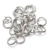 1000pcs smyckesanslutningar Silverpläterade 5mm hoppa ringar fynd DIY smycken