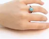 Fashion antique silver rings natural turquoise ring agate red purple stone ring for women252p