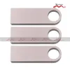 Free Laser Engraved Logo 50PCS 128MB/256MB/512MB/1GB/2GB/4GB/8GB/16GB 100% Real Storage USB Flash Drive 2.0 Metal Memory Pendrives Sticks