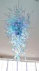 AC110V-220V Lightings Fancy Home Art Decoration Blue Pendant Lampor Murano ljuskrona Ljus Stor och Luxury Blown Glass Pnortant Lamp