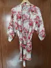Yeni Moda Çiçek Kadınlar Düğün Gelin Kimono Robe Çiçek Pamuk Lady Spa Gece Elbise Ücretsiz Kargo