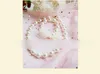 Butik Pearls Naszyjniki biżuteria Dziewczyny Naszyjnik Pearl koronkowy ręczny Katenard 2PC