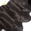 Betyg 10a Brasiliansk Virgin Hair Body Wave Obehandlad Rå Peruvian Indian Malaysian Human Hair Weave 3 / 4Bundles Lot Naturlig färg kan bleka