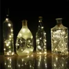 Stringa a filo di rame da 2 m a 20 LED Light con tappo a bottiglia per bottiglia artigianale di vetro Fairy Valentines DECORAZIONE DEGITAZIONE PARTENZA