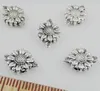 Livraison gratuite 200 pièces perles d'espacement de fleurs en argent tibétain pour la fabrication de bijoux 13x9mm