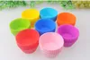 Ny 7cm Muffin Cupcake Moulds 8Colors FDA SGS DIY Cupcake Bakesverktyg Round Shape Silicone Jelly Baking Mold Factory Partihandel