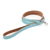 Stevige lederen hond leiband echt koeienhuid leer voor katten kleine medium grote honden Duurzame koeienhuid leash support lederen hondenhalsbanden harnas