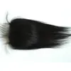 Free Shipping Straight 4"x4" (H/L) Top Closure Slightly Bleached Knots G-EASY Brazilian Human Hair Lace Closure