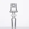 Chiodo elettrico Diamond Knot Quartz Domeless Enail 10/14.5/18.8mm E-Knot E per bobina da 20 mm, banger, bong in vetro, tubi dell'acqua dab