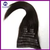 1 set 20 '' - 22 "10PCS set Clip-in hair Human Hair Extensions 160G Darkest Brown