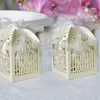 100PCS Laser Cut Bird Cage Candy Boxes Wedding Favors Candy Holder Sweet Package Event Party Reception Supplies