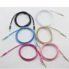 Unbroken Metal Fabric Braid Audio Aux Car Extension Cable 3.5mm male to male For Headphone ,Speaker , cellphone ,computer 100pcs/lot