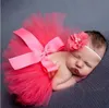 Nouveau-né Photographie Props Doux Design Accessoires Photo avec Bandeau Bébé Infant Costume Costume Princesse Tutu Jupe Robe D'été