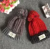 Ragazzi Ragazze Bambini Lovely Ball Knit Beanie Hat Ski Crochet Cap Winter Soft Warm Ear Muff colorato 3Y-12Y Cappelli natalizi per bambini