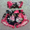 12color Baby Kleinkind Mädchen Leopard Flora Pompon Shorts Sommer Mädchen Stirnband Floral Pom Pom Shorts Mädchen Kleinkind Shorts aztekische Pom Pom Shorts