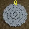 30st White Crocheted Doilies Placemat för bröllopsugn Applique Decor 8-13cm Dukmattor Vintage Coaster Pads Disc Cup Mat Aa5H01