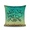 Federa per cuscino natalizio 2016 Federe per cuscini carini carini Cartoon renne regalo di Natale Federe per cuscini da 18 pollici