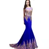 2021 Abiye Sheer Jewel Boyun Illusion Geri Kristal Mermaid Rhinestones Balo Abiye Ile Geri Ücretsiz Kargo Ucuz Özel Gowns