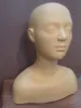 Mjuk gummi massage mannequin huvuden utövar träning utbildning mannequin huvud axel ben byst stängda ögon dummy5860733
