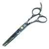5.5Inch 6.0Inch Sakura Barber Salon Black Hair Scissors Barber Thinning Hair Shears Hairdressing Razor JP440C Free Shipping, LZS0098