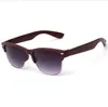 60 stks Europa Modieuze gepolariseerde zonnebril Zonnebril voor Mannen Dames Wild Wood Grain Outdoor Bril Sunglasses 7 Kleur Gratis Versturen DHL