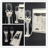 Wine Glasses Champagne Glasses Champagne Flutes Goblet Butterfly Diamond Decoration Creative Vintage Crystal Wine Cups Wedding Supplies