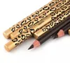 12 조각 Leopard Women Eyebrow Pen 방수 검은 눈 브라운 연필 브러시 메이크업 아이 라이너 아이 라이너 메이크업 도구