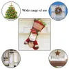 Calcetines largos Bolsa de Regalo de Dulces de Navidad Árbol de Navidad Ornamento Colgante Decoración Medias de Navidad calcetines decorativos de Navidad bolsas