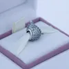 Lösa pärlor 100% 925 Sterling Silver Pave Pear Charm Pärlor med ljusgrön Kristall Kvinnor DIY Smycken Passar Pandora Charms Armband