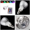 LED RGB Bulbo 3W 16 Color Mudança 3W LED Spotlights RGB LED Lâmpada Lâmpada E27 GU10 E14 GU5.3 com 24 chave de controle remoto 85-265V