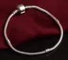 Braccialetti in argento sterling 925 all'ingrosso della fabbrica catena del serpente di 3mm misura il regalo dei gioielli del braccialetto di amore del braccialetto del branello di fascino per le donne degli uomini