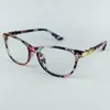 2021New Eyeglasses Frame Wholesale Vintage Designer Patchwork Style Good Plastic Optical Frames With Special Design Metal Hinge 5 Colors